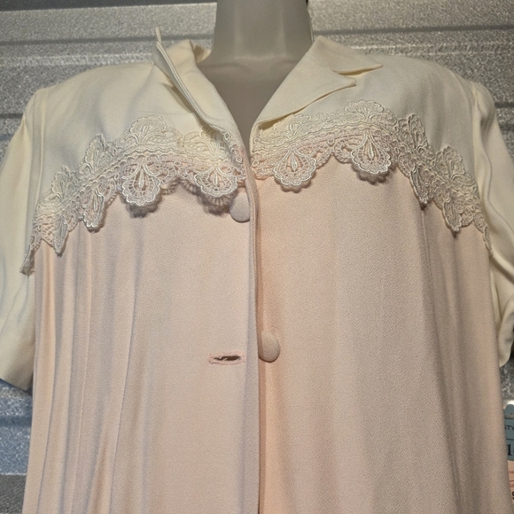 Dressbarn Cream and Pink Lace Dress - Picture 3 of 5
